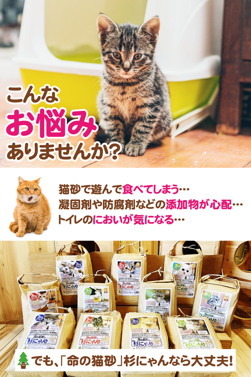 命の猫砂 杉にゃん
