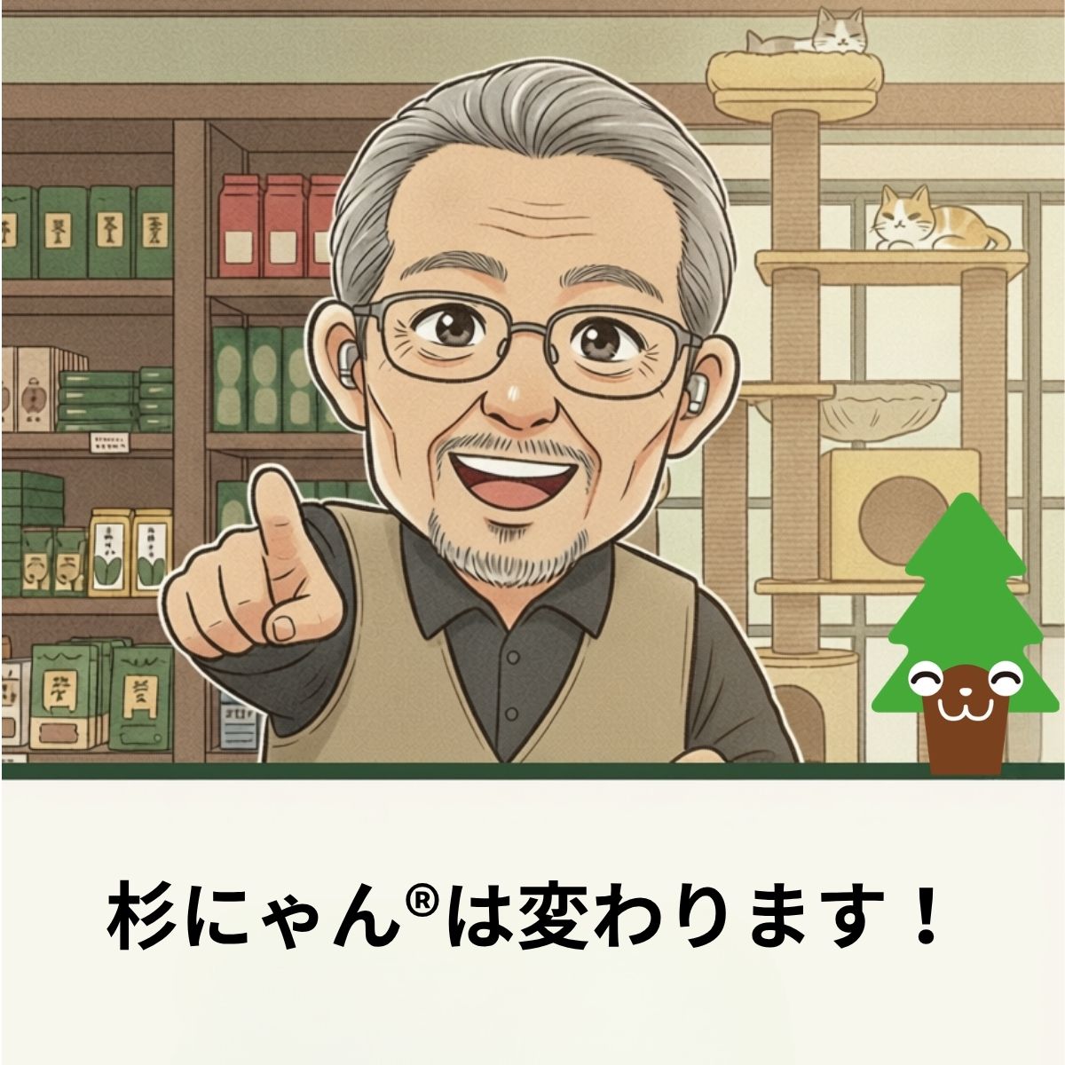杉にゃんからのお知らせ