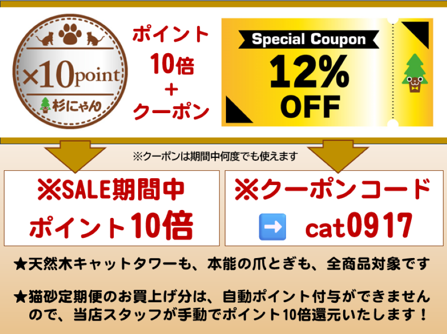 協賛セール クーポン＆ポイントご案内バナー