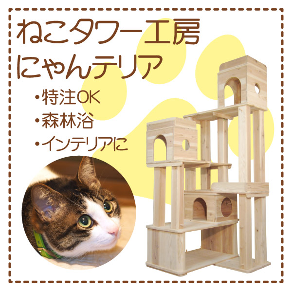 天然木の手作り猫用品 ペットかぐ家具
